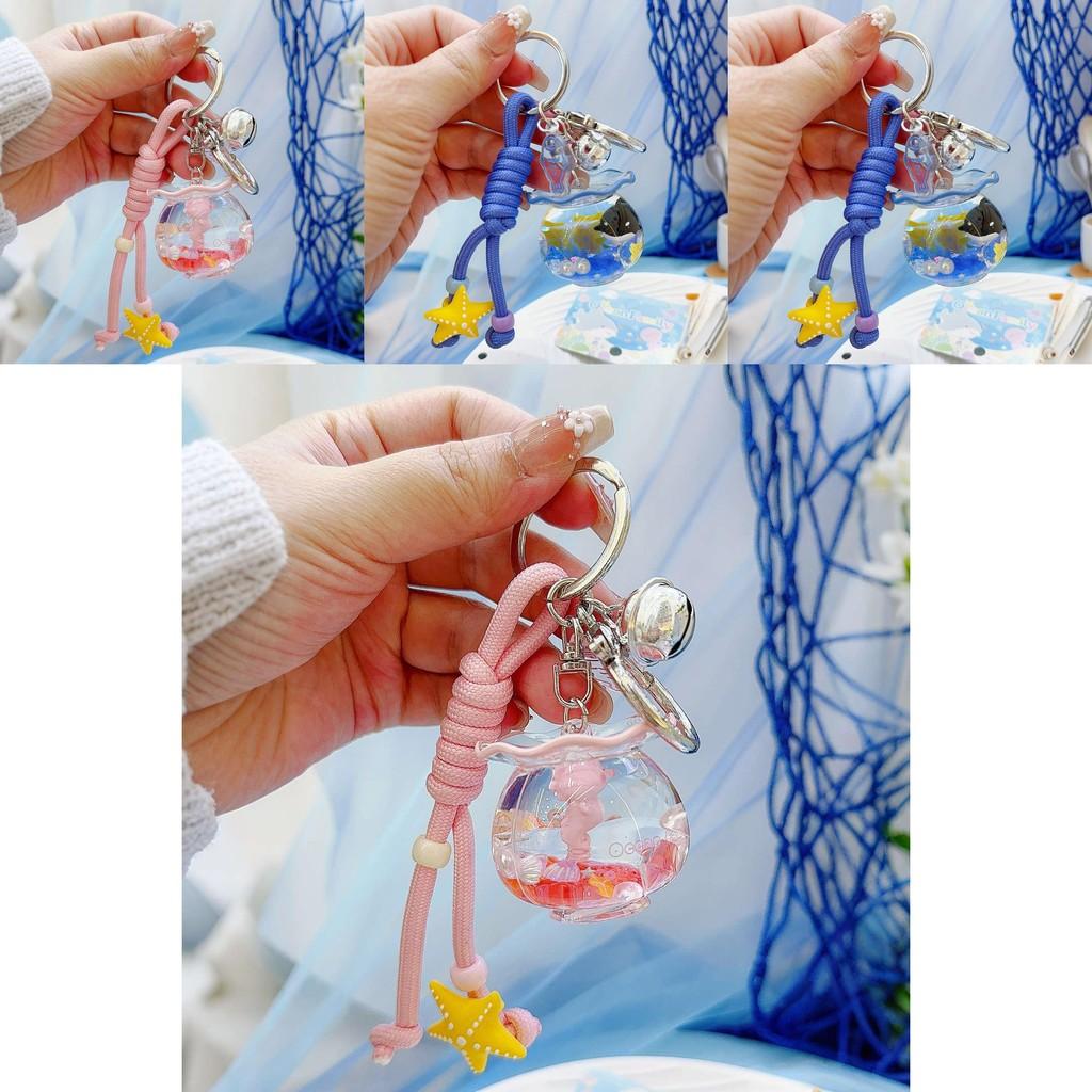 Sea Turtle Seahorse Devil Fishes Fish Tank Keychain With 3d Design Pendant For Kids And Collectors