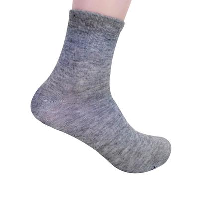 Hochwertige Herren-Business-Baumwollsocken, lässige grau-schwarz-weiße Socken