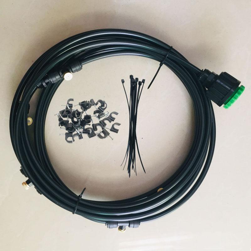 

Patio Misting Cooling Water Fog Sprayer System For Greenhouse Garden Flowers Plant Waterring Irrigation Nebulizer Sprinkler 6m black