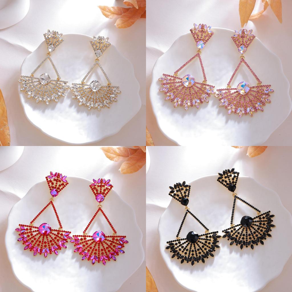 Geometric Hoop Earrings For Women With Gold Plating Retro Style Fashion Jewelry