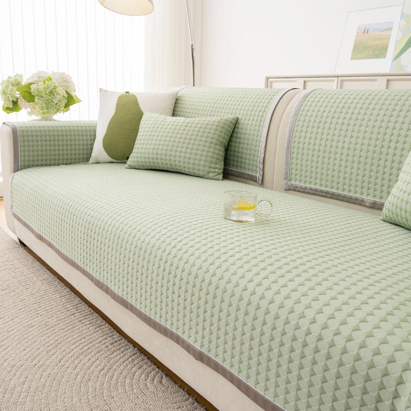 Cool Doudou Sofa Cushion Summer Non-Slip Mat Cushion New  Simple Modern Cold Leather Sofa Cover
