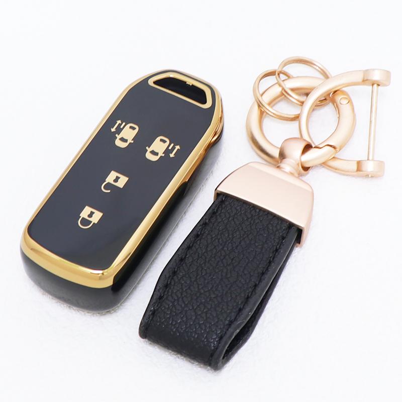 2/4 Buttons for Honda N-One N Wagon N-BOX JF1 JF2 Custom JF3 JF4 N-BOX+Plus TPU Car Key Case Cover Shell Fob Keychain Bag