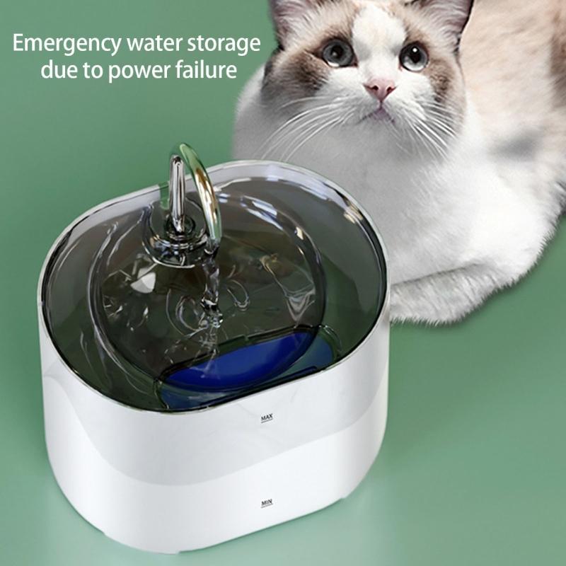 Replendished Automatic Waterer Cats Dog Water Dispenser Quiet Automatic Dog for Home or Travel
