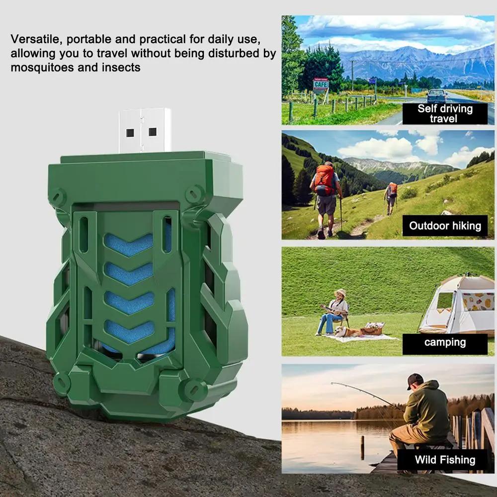 1 pezzo Repellente per zanzare elettrico portatile ricaricabile USB Dispositivo repellente per esterni Campeggio Repellente per zanzare Insetticida wireless