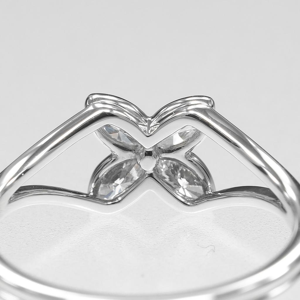 TIFFANY&Co. Victoria Ring Pt950Platinum/diamond #4.9(US Size) 2.78g Women Used