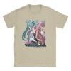 Love Together Hatsunes Mikus T Shirt Mens  Cotton Novelty TShirts Round Collar  Tee Shirt Short Sleeve Tops Graphic Printed