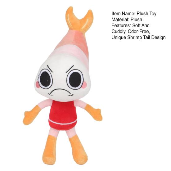 Shrimpo Plush Toy for Kids Animal Figure Pillow Cuddly Companion Gift for