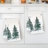 2pcs/set Kitchen Towels 40x60cmChristmas treeHand Towels Christmas Decorations for Home Noel Dish Towels Gifts
