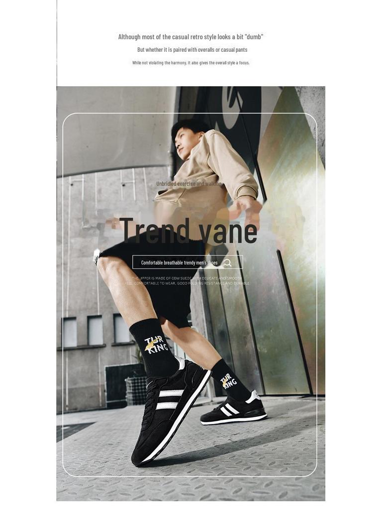 2024 Double Star Men's Trendy Non-Slip Running Shoes - All-Match Fashion & Casual Sports Footwear