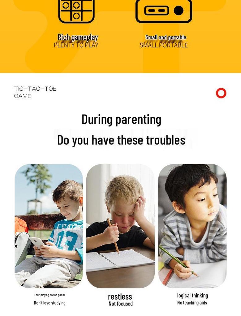 Hot Sale: All-in-One Electronic Tic-Tac-Toe Board Game - Fun, Educational Toy and Gift for Children's Day