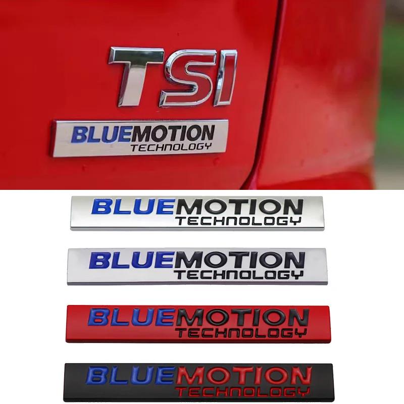 AABIO1 Metal BLUEMOTION Car Fender Side Badge Rear Trunk Emblem Sticker for Volkswagen VW Tiguan Polo Bora Golf Passat Jetta Touareg