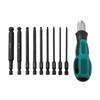 Ball End Hex Bit-Set 100mm Ball Head Screwdriver Bit 1/4 Inch Hex Shank Magentic