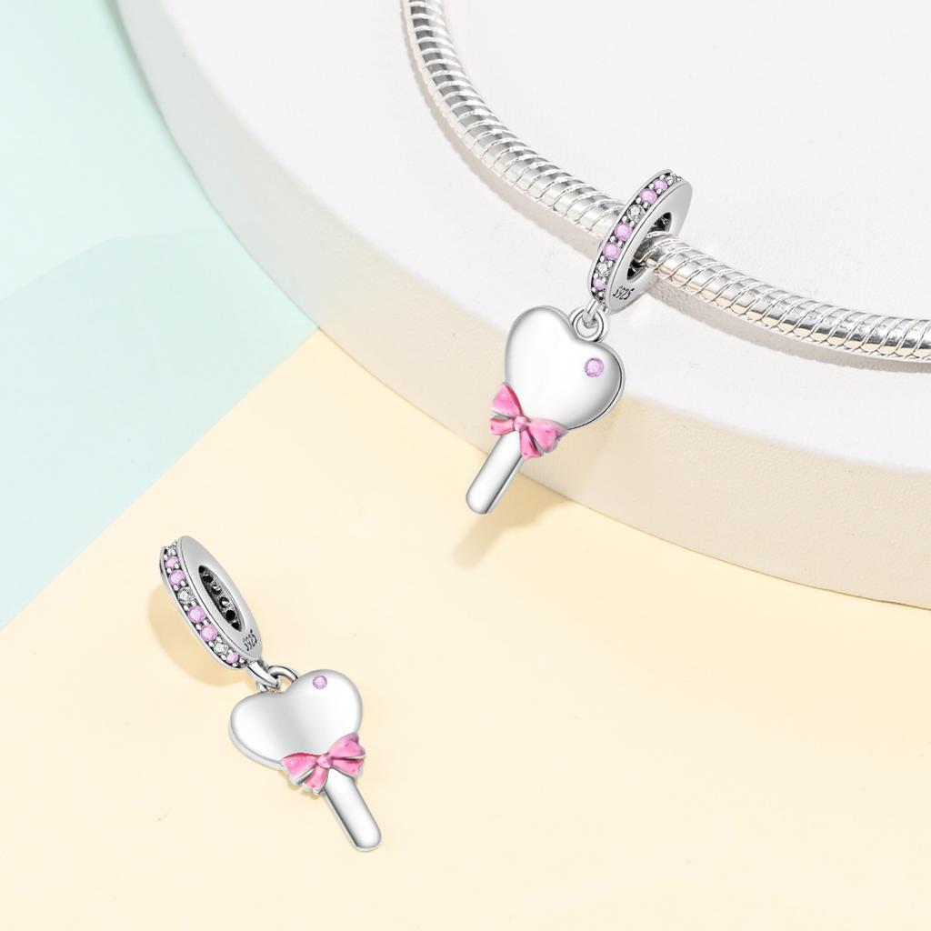 Copper Metal Princess Powder Series Elegant Exquisite Daily Bow Sweet Charm Bead Components Bead Components Compatible With Pan Authentic Original