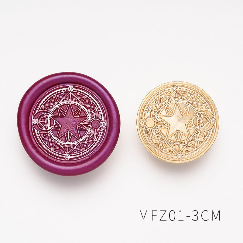 

Retro Magic Circle Runes Wax Seal Stamp Heads High Quality Brass Stamp Wax Sealing Head for DIY Scrapbooking Envelopes Sealing
