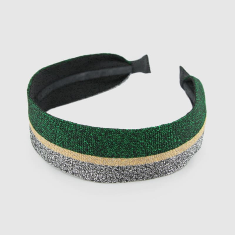 LALA Glitzer Silber Grün Haarband