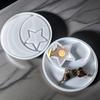 Sturdy Star and Moon Silicone Mold Round Tray Home Accessory for Crafting Supplies and Creative Storage Solution