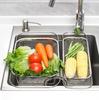 Telescopic Kitchen Sink Vegetable Washing Basin & Multi-purpose Drain Rack for Tableware