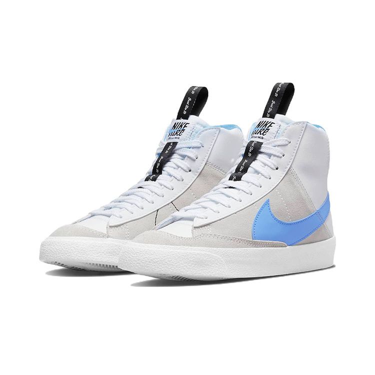 Nike Blazer Mid 77 SE GS Dance - White University Blue Kids Sneakers Black DH8640-104
