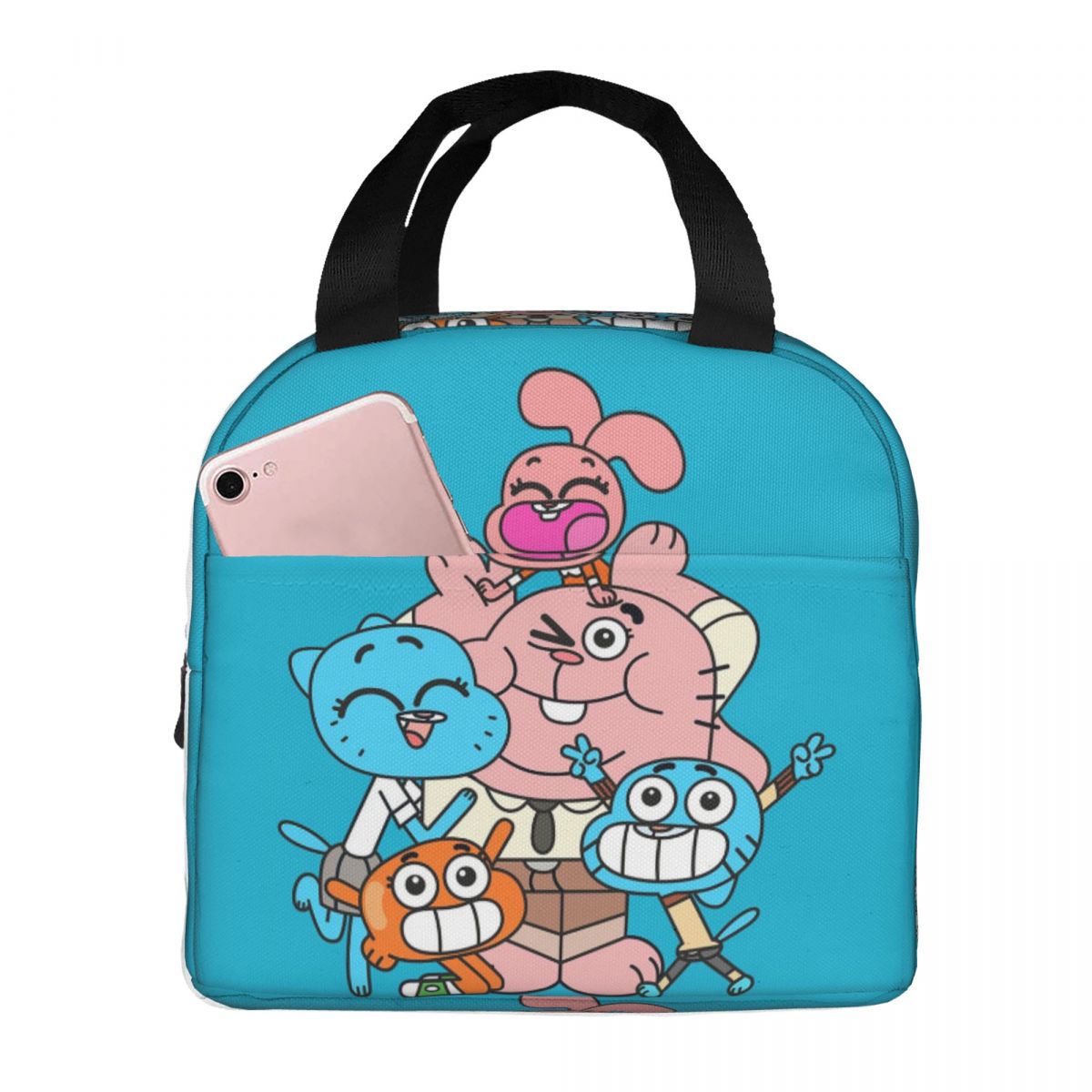 The Amazing World Of Gumball Insulated Lunch Bag for Women Children Leakproof Food Boxes Thermal Lunch Box Tote One Size