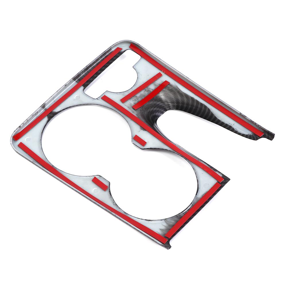 Moldura da Tampa do Porta-Copo da Console Encaixe para Classe GLK (X204) 2008-2015(Padrão de Carbono )