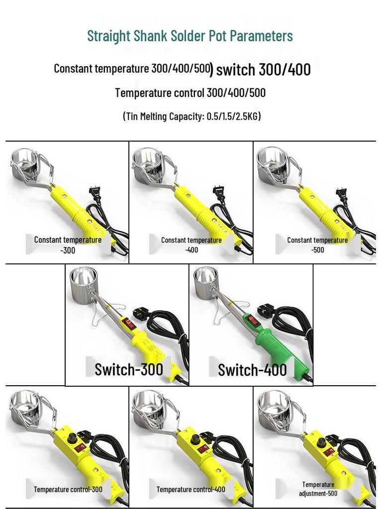 Portable Electric Tin Melting Pot: Adjustable Temperature Soldering Furnace for Electricians