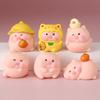 Cartoon Lucky Pig Pvc Action Figures Collectible Figurine For Collectors And Giftgiving