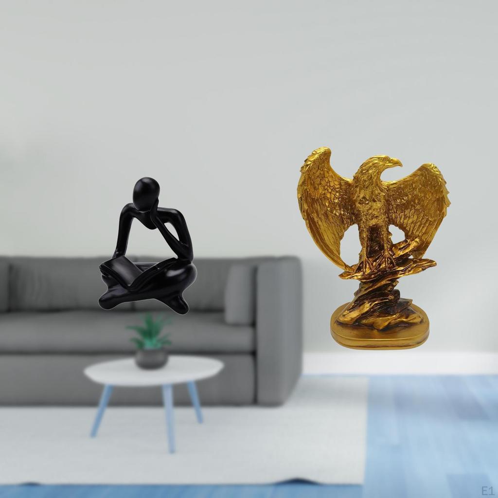 Abstract Thinker Statue Sculpture Decoration for Tabletop Living Room Shelf Office Bookshelf Desktop