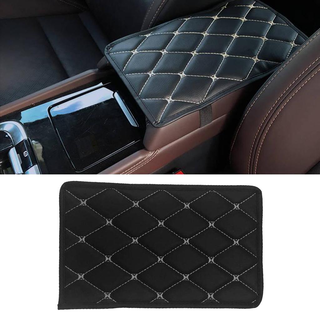 Leather Cars Armrest Covers, Auto Arm Rest Storage Carpet Protectors Pad, Car Styling
