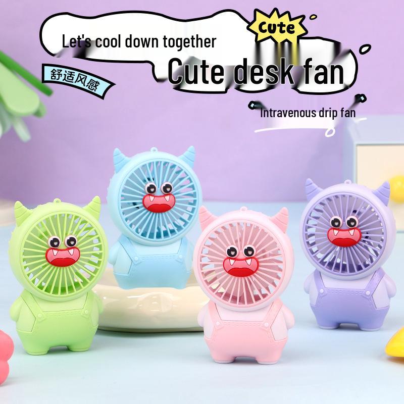 Portable USB Rechargeable Mini Snail Fan for Kids and Students