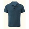 New Trendy Men'S Summer Collar Paul T-Shirt Men'S Heavy Oversize Solid Color Casual Short Sleeve