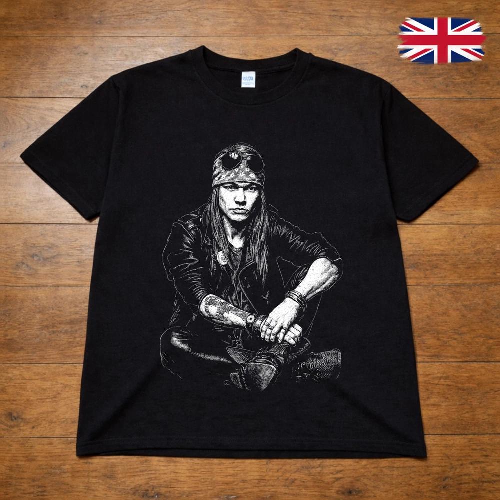 Axl Rose Inspired T Shirt Guns N Roses Rock Singer Vintage Style Tee Adults Kids 2XL