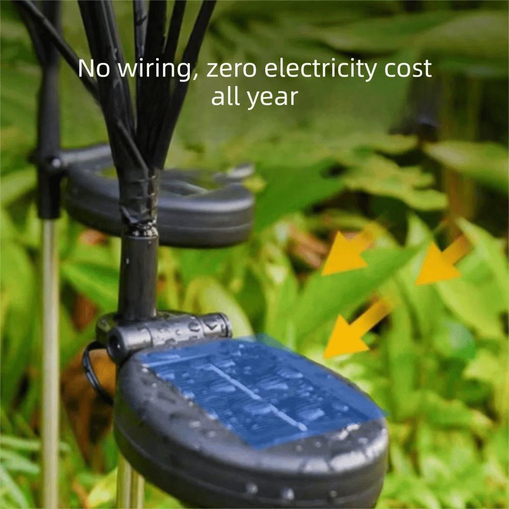 IP65 Waterproof Solar Firefly String Lights Wind Motion LED Garden Lights  Camping Decoration