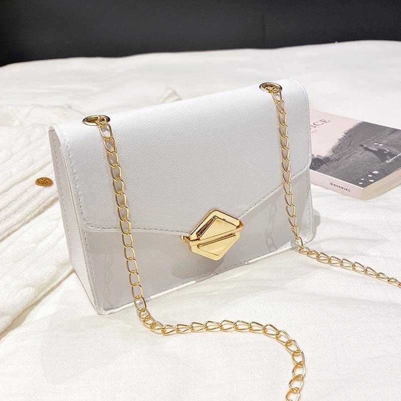 Spring and Summer Plain Weave Small Square Bag, Casual and Sweet Shoulder Bag, Square Messenger Bag, and a Mobile Phone Bag.