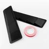 1 Pair 16.7x4.5 Universal Hood Vents Louver Panel Trim Matte Black ABS