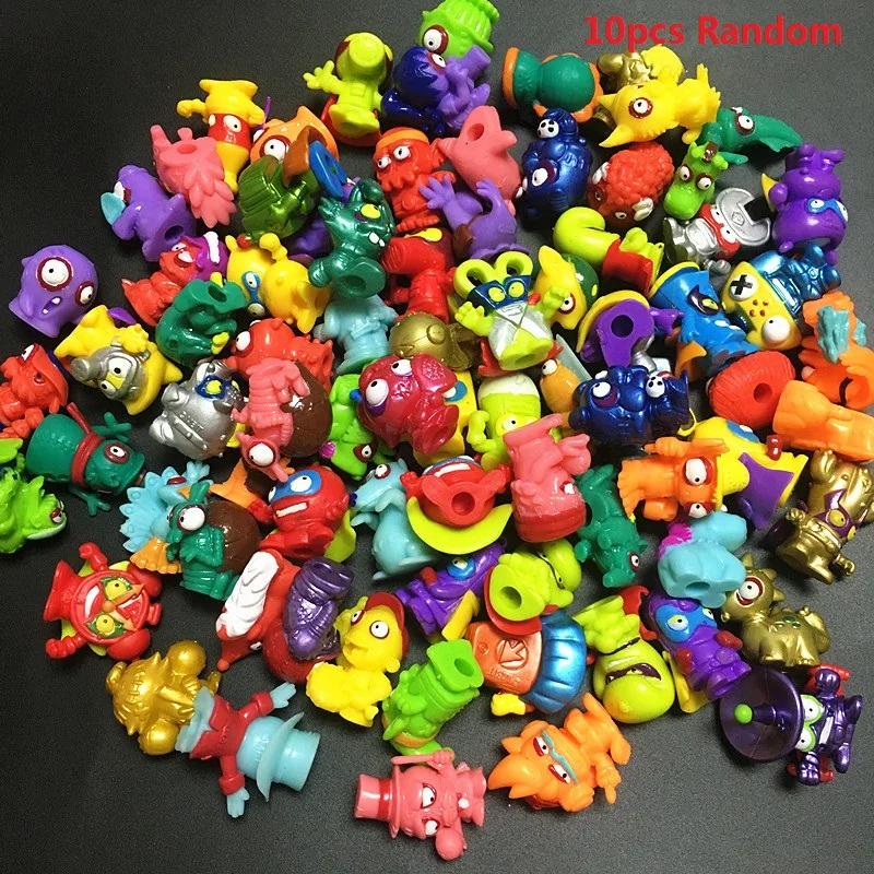 10-200 stk Superzings Zomlings Anime Dukker Leker Dyr Søppeldukke 3CM Gummimodell Actionfigurer Leketøy Barn Gutter Gave