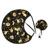 Halloween Cat Costumes Stylish Innovative Pumpkin Bat Print Cat Dog Wizard Hat Cloak Set for Cats
