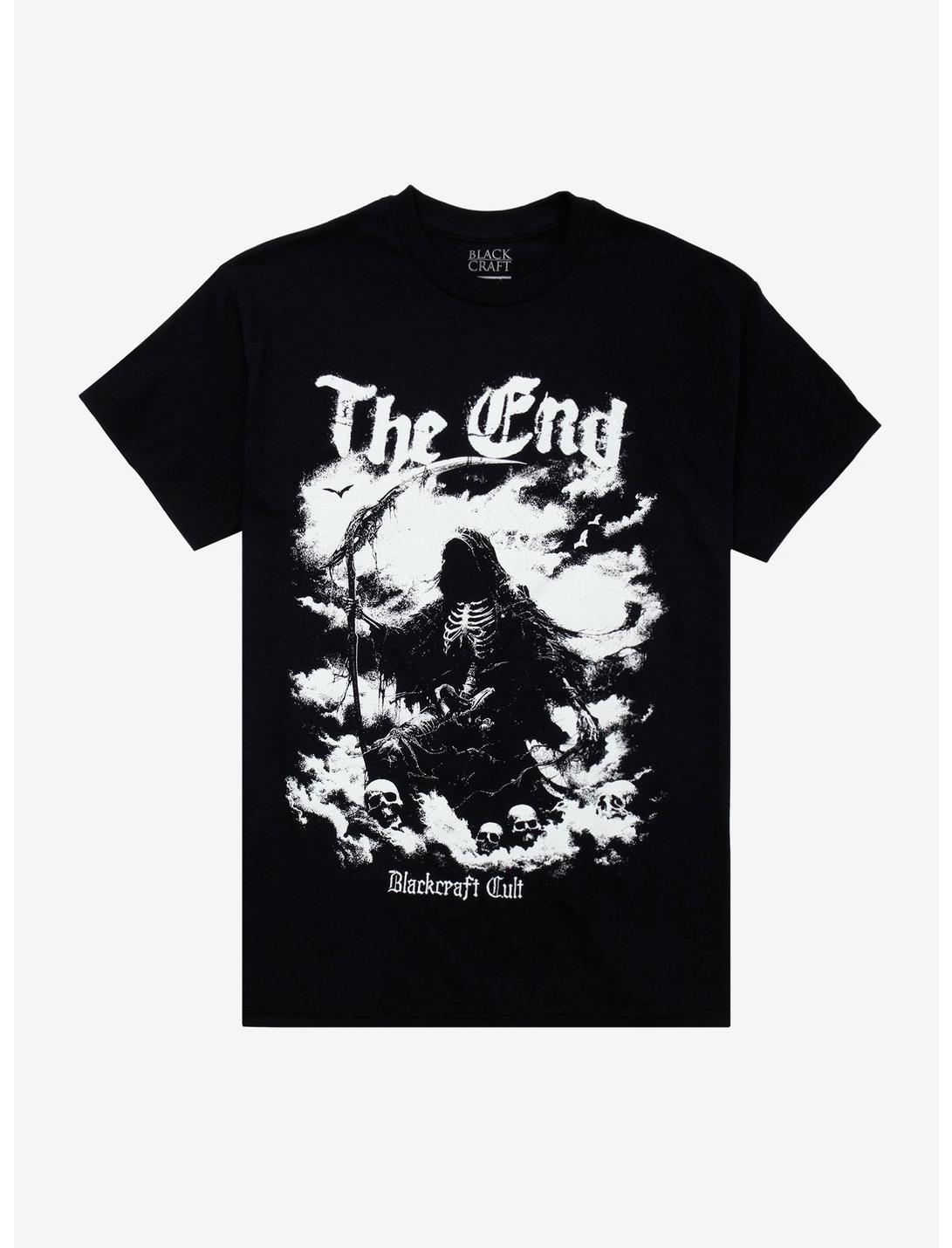 Gothic Grim Reaper Graphic T-Shirt – Dark Aesthetic Unisex Tee L