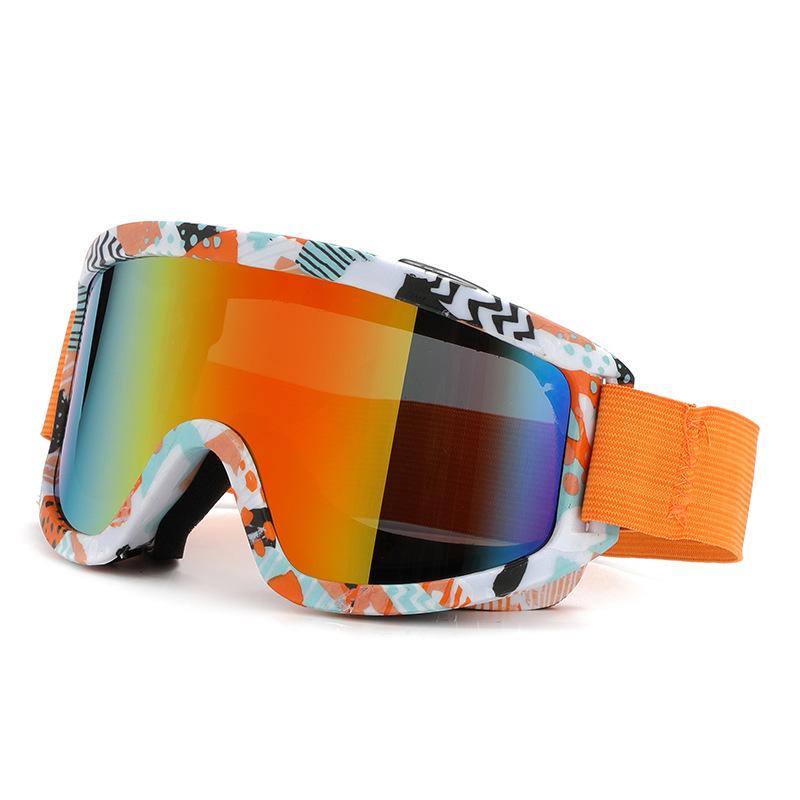 Popular Fashion Anti-Fog Mountaineering Ski Goggles Men'S And Women'S Outdoor Large Frame Windproof Sand Colorful Eye Protection Sports Glasses
