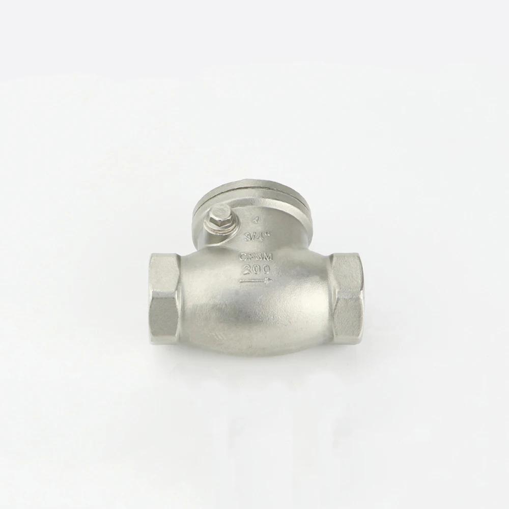 1/2" 3/4" 1" 2" BSPT Female BSPT Female Swing Check Valve 304 Stainless Steel