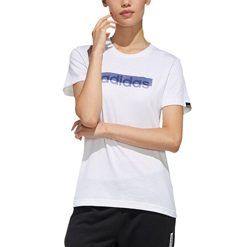 Adidas T Shirts Women's White Crew Neck Moderate Other FM6147