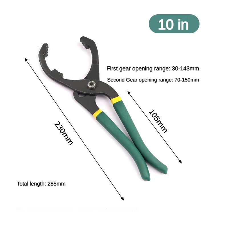

1PC 10/12-inch Oil Filter Pliers Adjustable Wrench Removal Tool Carbon Steel Plier Household Universal Tools