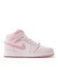 DQ8423-600 Nike GS Air Jordan 1 Mid Pearl Pink White Medium Soft Pink