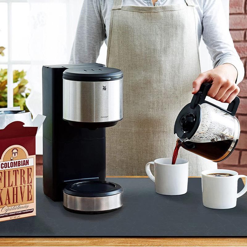 Kaffeematte - Kaffeebar-Matte für Arbeitsplatten | Kaffeebar-Zubehör Passt unter die Kaffeemaschine | Saugfähig Versteckt Flecken Gummi