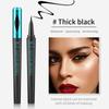 QIC Membrane Blue Eye Pen Fast Dry Black Holding Makeup, Waterproof Sweat Eyeliner