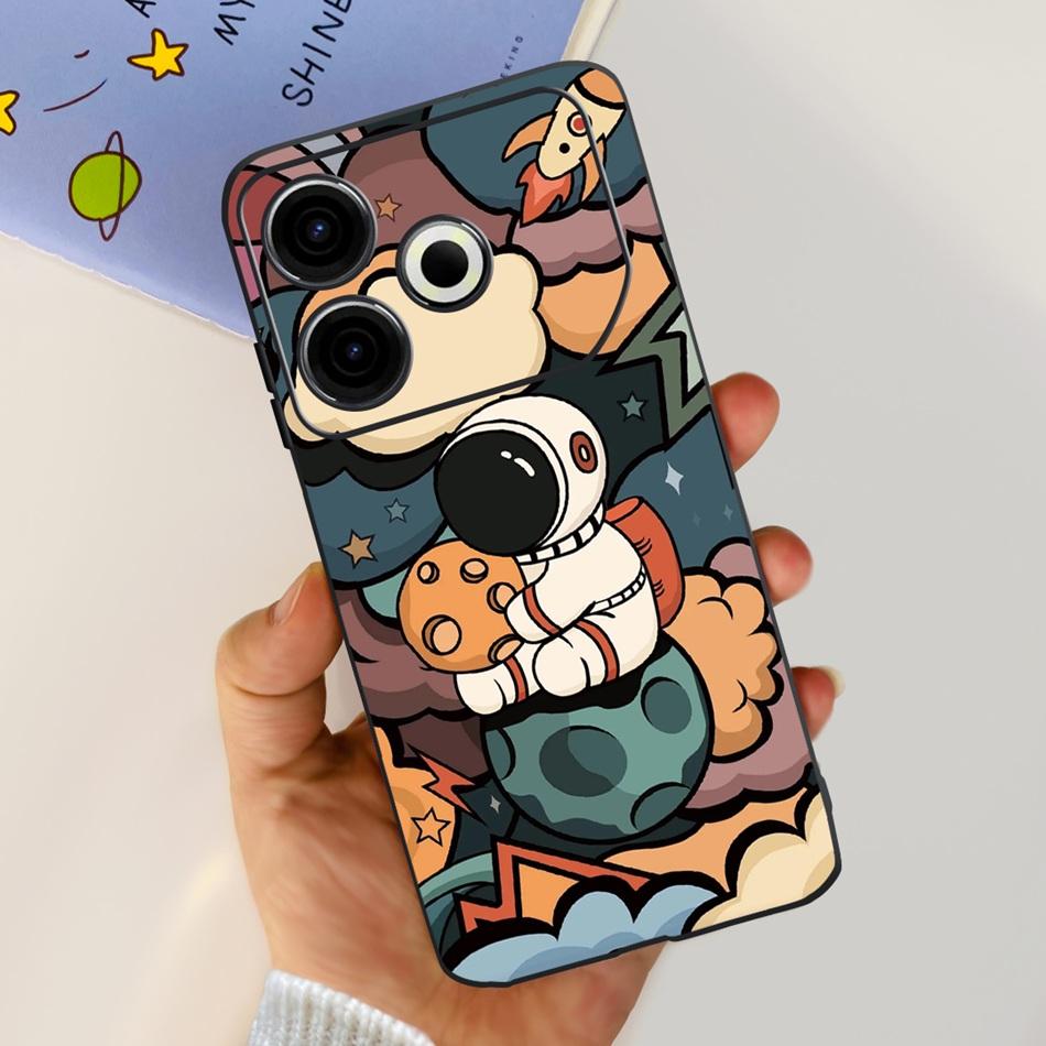 For Tecno Pova 6 Neo Phone Case Pova6 Neo 4G 2024 Elegant Printing Soft Silicone TPU Cases