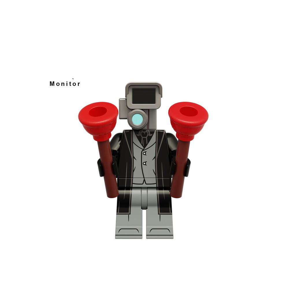 14 Stück Toiletten-Skibidi Bausteine TV-Monitor Kamera DIY Minifiguren Kinderspielzeug Passend für Lego