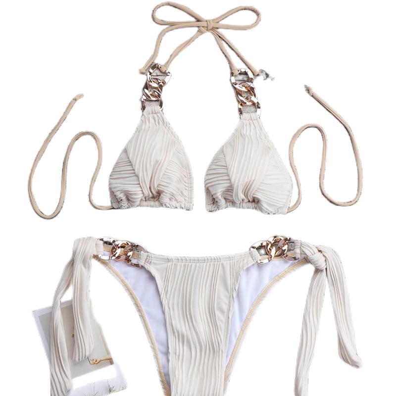 Women's European-American Sexy Cross-Back Bikini Swimsuit