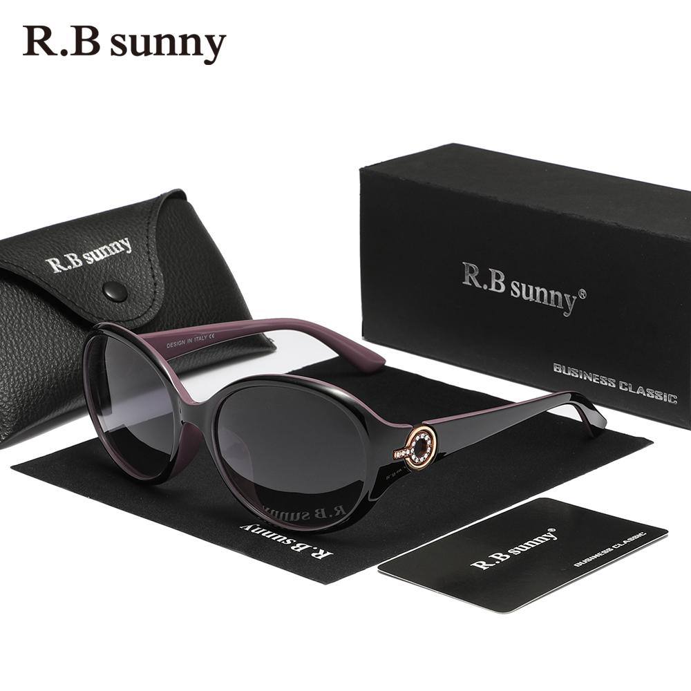 RBsunny 2024 Trend Round Frame Polarized Sunglasses For Women Big Frame TR90 Eyewear UV400 For Holiday Accessories