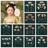 Tassel Chinese Style Hairpin Set Flower Hanfu Hair Stick Classical   Girl Hair Accessories