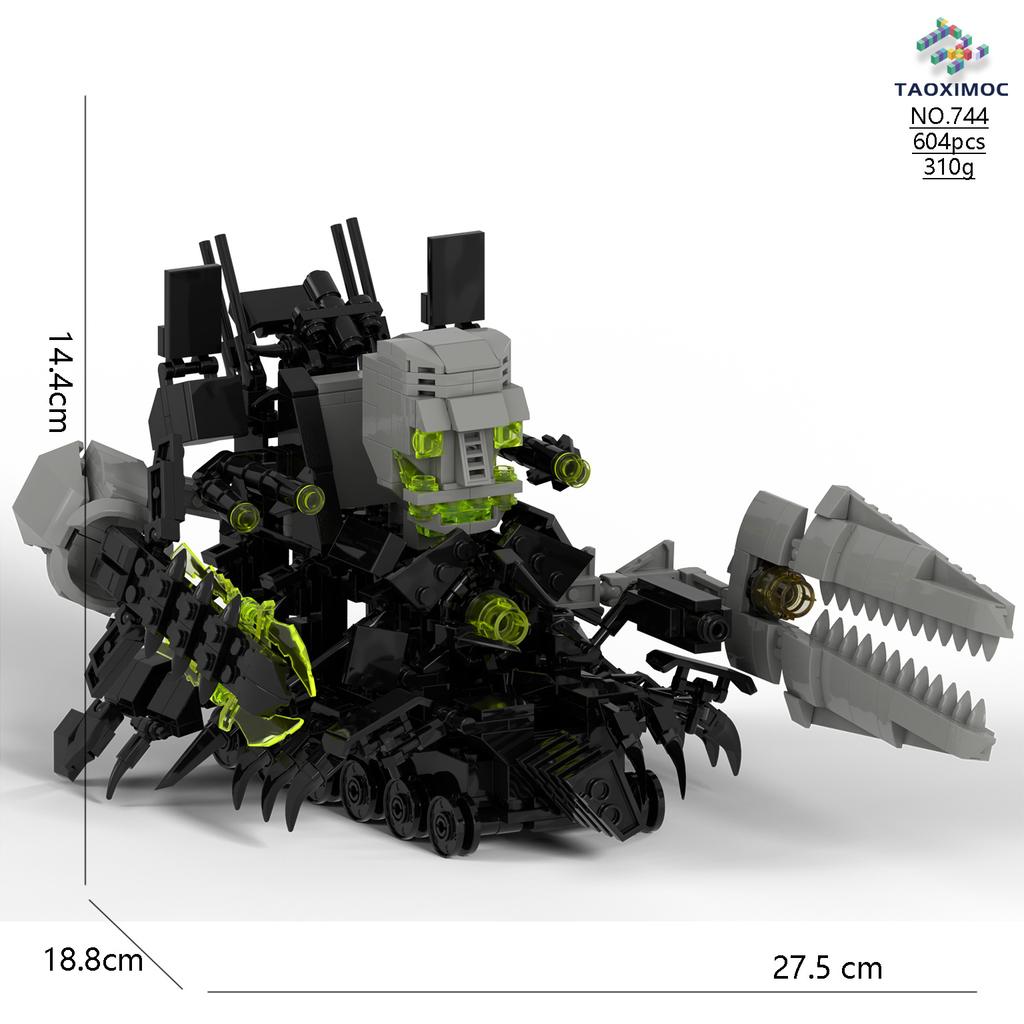 Compatible With Skibidi Toilet MOC Abstract Building Blocks Upgrade Titan Speaker King Model Bricks Toys